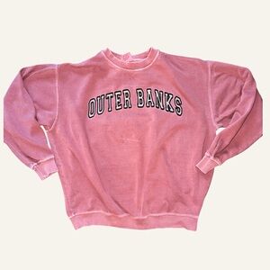 Pink‎ vintage wash Outer Banks Sweatshirt size 
Extra Large